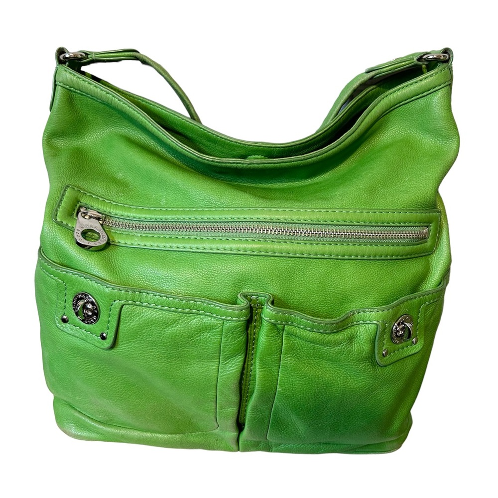 Marc Jacobs green leather hobo bag